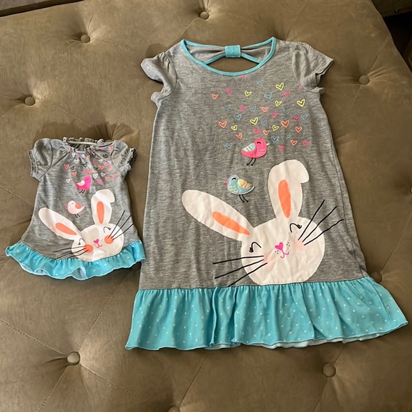 Girl & Doll matching pajamas Size 5/6 - Picture 1 of 6